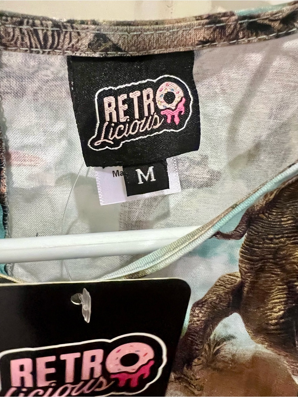 Retrolicious Blue Dino Dress NWT